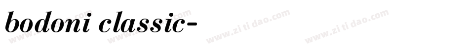 bodoni classic字体转换